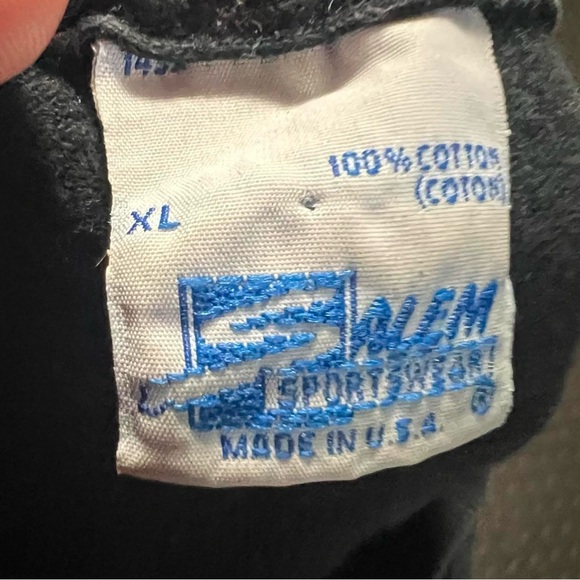 Men's Black Graphic Tee with Football Helmet Design - Picture 3 of 4